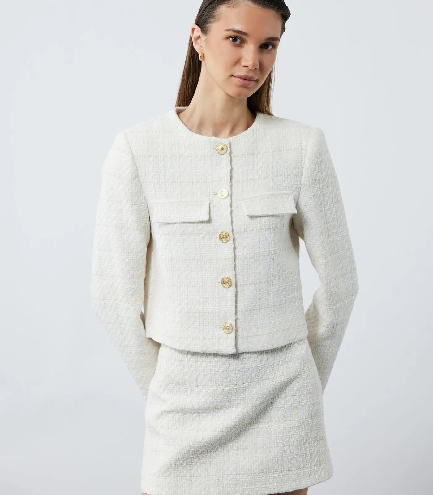 DAMES Koton Buttoned Tweed Jacket