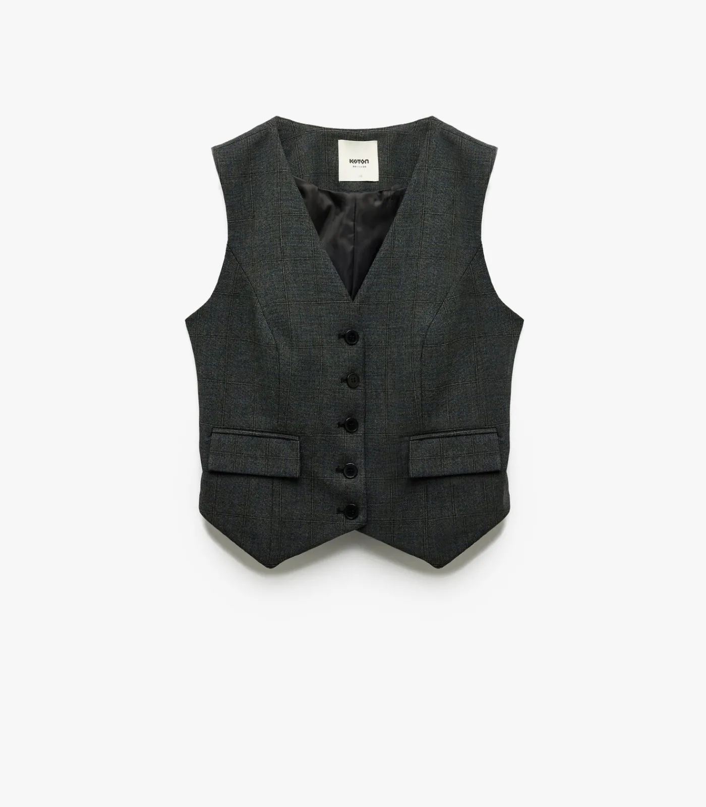 DAMES Koton Checked Blazer Vest