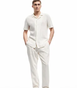 Heren Koton Elastic Waist Trousers