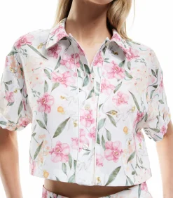 DAMES Koton Floral Crop Shirt