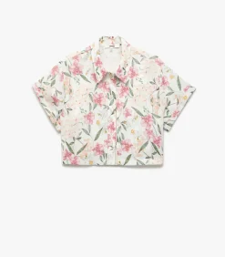 DAMES Koton Floral Crop Shirt