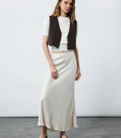 DAMES Koton Midi Satin Skirt