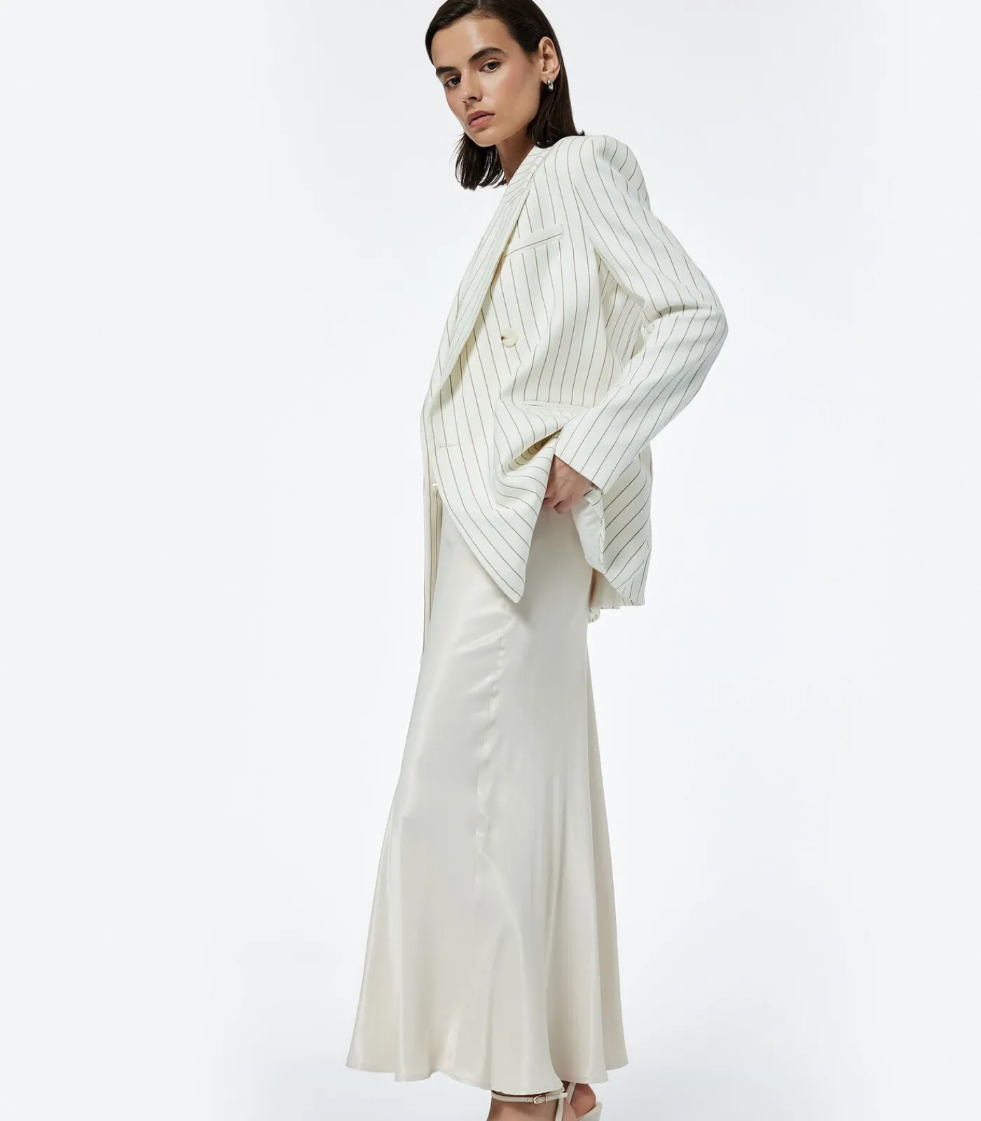 DAMES Koton Midi Satin Skirt