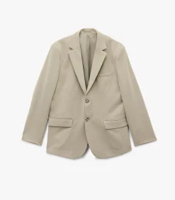 Heren Koton Mono Neck Blazer Jacket