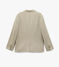 Heren Koton Mono Neck Blazer Jacket