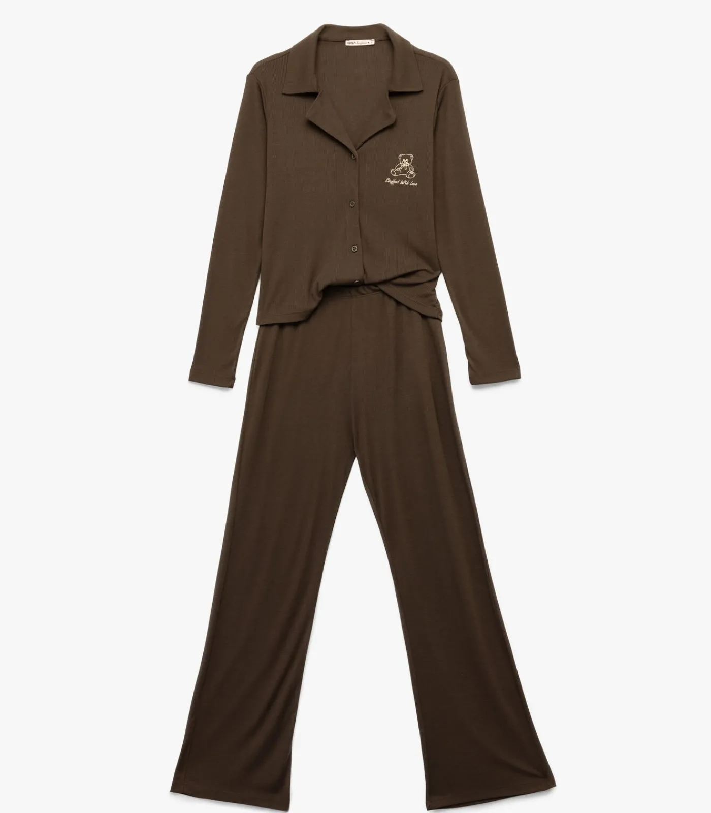 Outlet Shirt Collar Pajama Set DAMES Loungewear