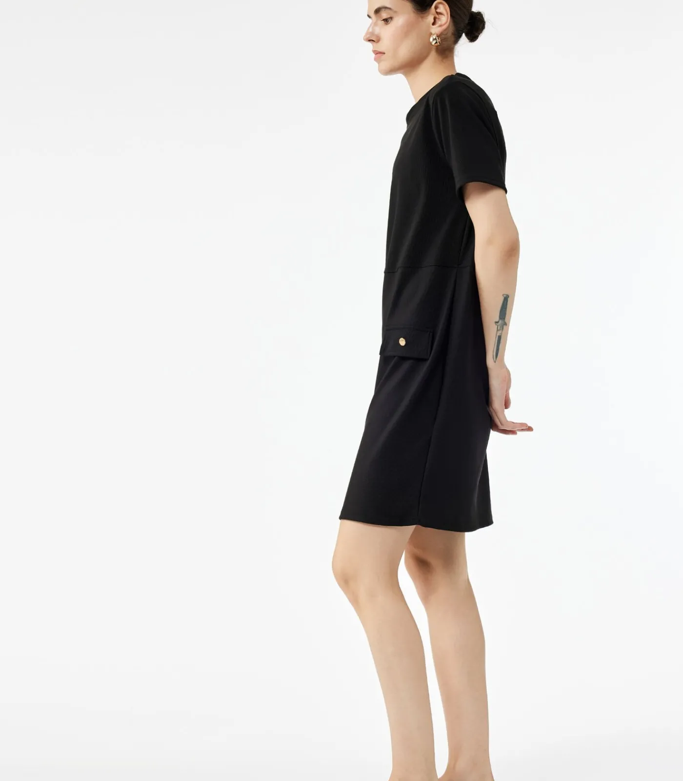 Outlet Short Sleeve Mini Dress DAMES Jurken