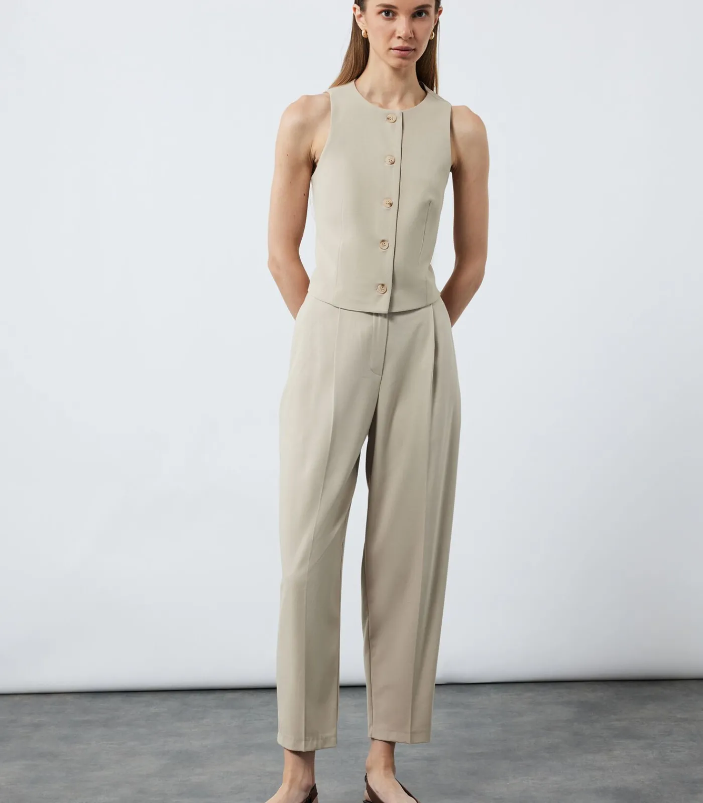 Sleeveless Blazer Vest DAMES Sportkledij