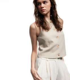 Sleeveless Blazer Vest DAMES Sportkledij