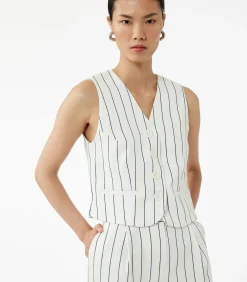DAMES Koton Striped Crop Vest
