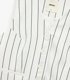 DAMES Koton Striped Crop Vest