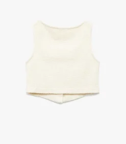 Outlet Tweed Crop Blouse Kinderen Blouses & Tunieken