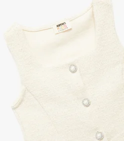 Outlet Tweed Crop Blouse Kinderen Blouses & Tunieken