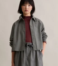 Online Krijtstreep blouse A-vorm DAMES Overhemden & Blouses