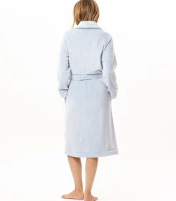 DAMES LE CHAT Kruislingse badjas van flanellen pluche ESSENTIEL H61B