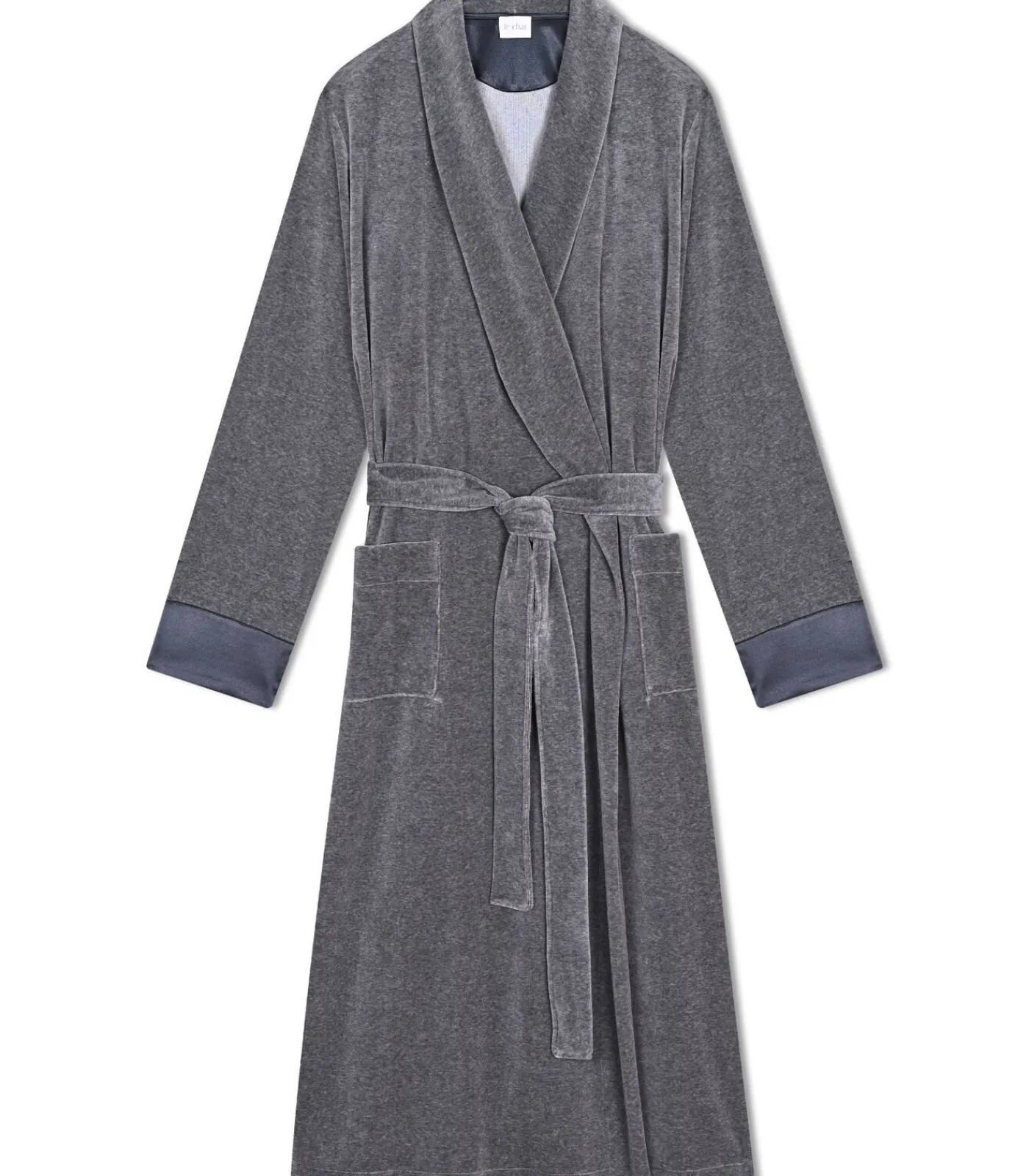 DAMES LE CHAT Kruislingse badjas van fluweel ESSENTIEL H67A