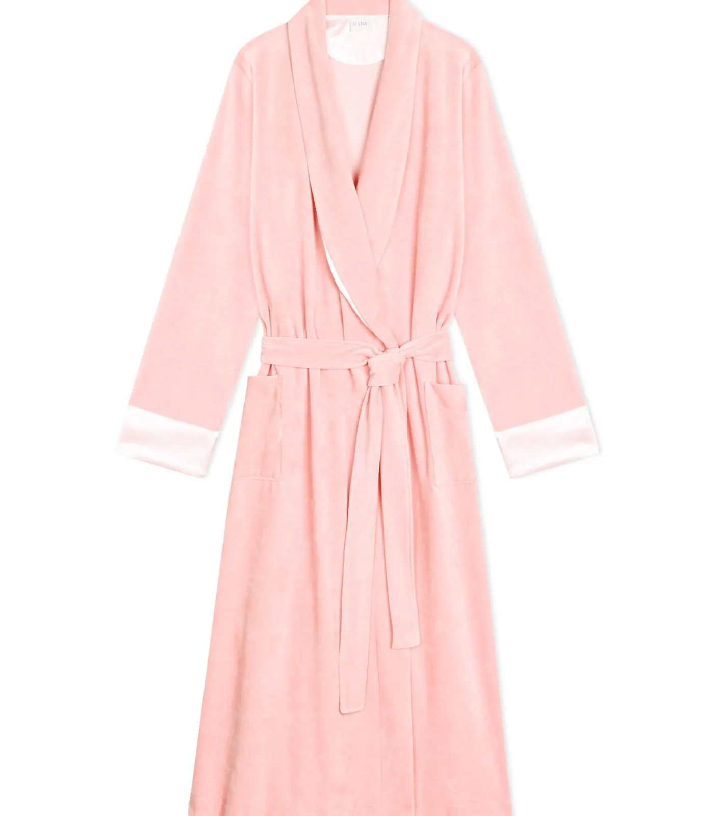 DAMES LE CHAT Kruislingse badjas van fluweel ESSENTIEL H67A