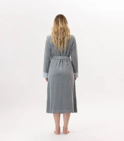 DAMES LE CHAT Kruislingse badjas van fluweel ESSENTIEL H67A