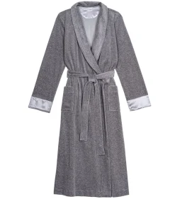 DAMES LE CHAT Kruislingse badjas van fluweel ESSENTIEL H67A