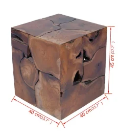 Online Kruk massief teakhout Stoelen