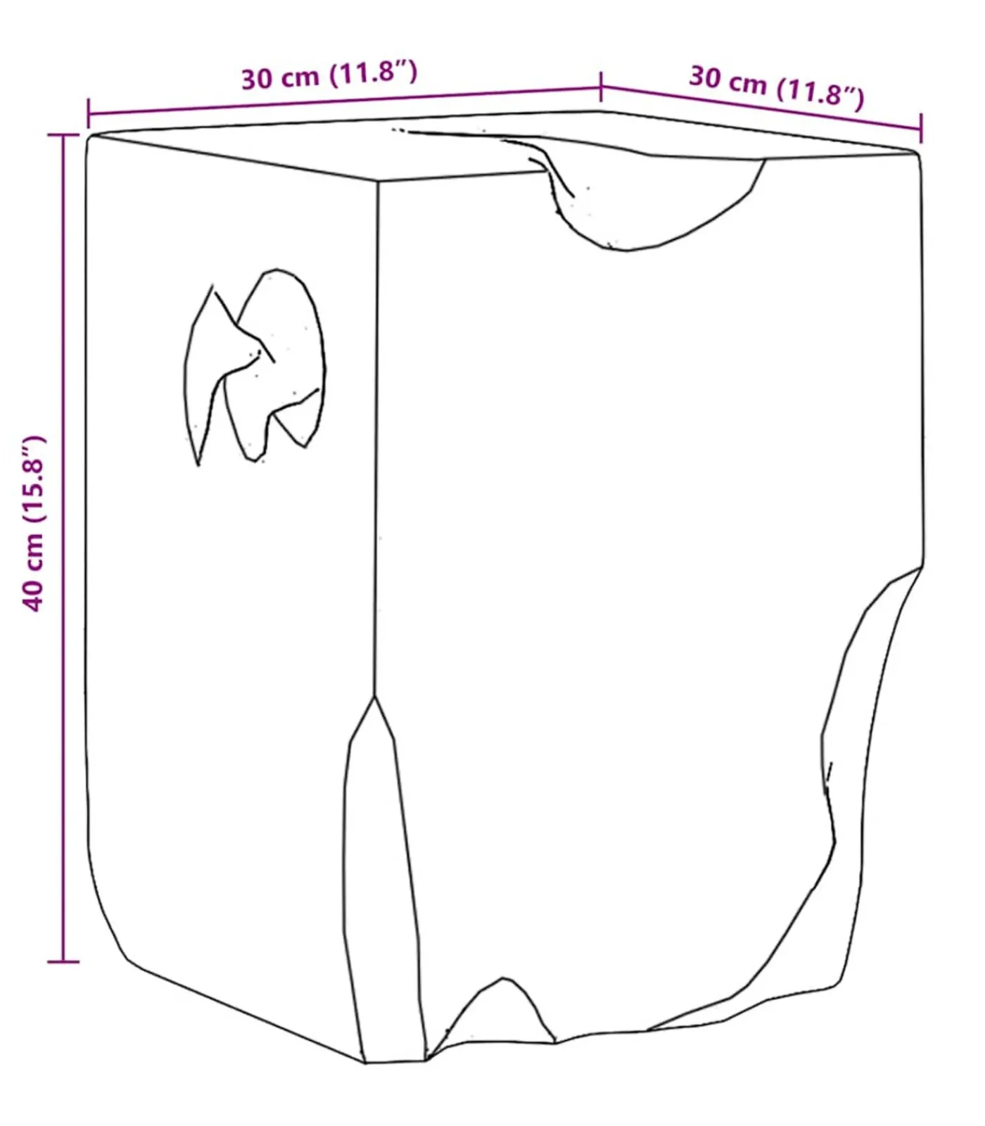 Hot Kruk massief teakhout Stoelen