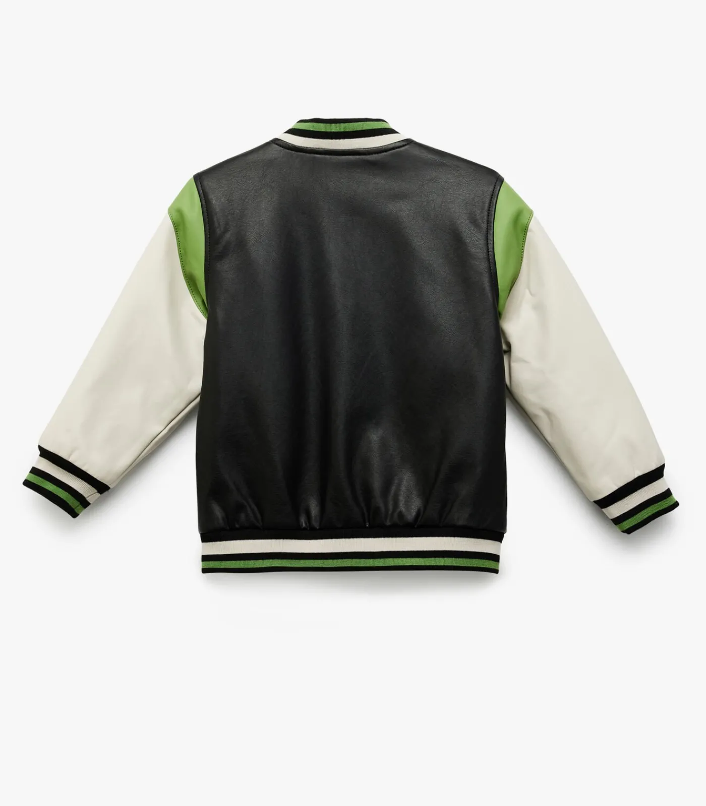 Discount Kunstleren Collegejas voor Jongens met Aplikes en Zakdetails Kinderen Jassen