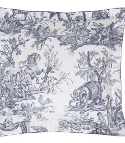 Sale Kussensloop | 4 Continents - Blanc/Bleu Kussenslopen