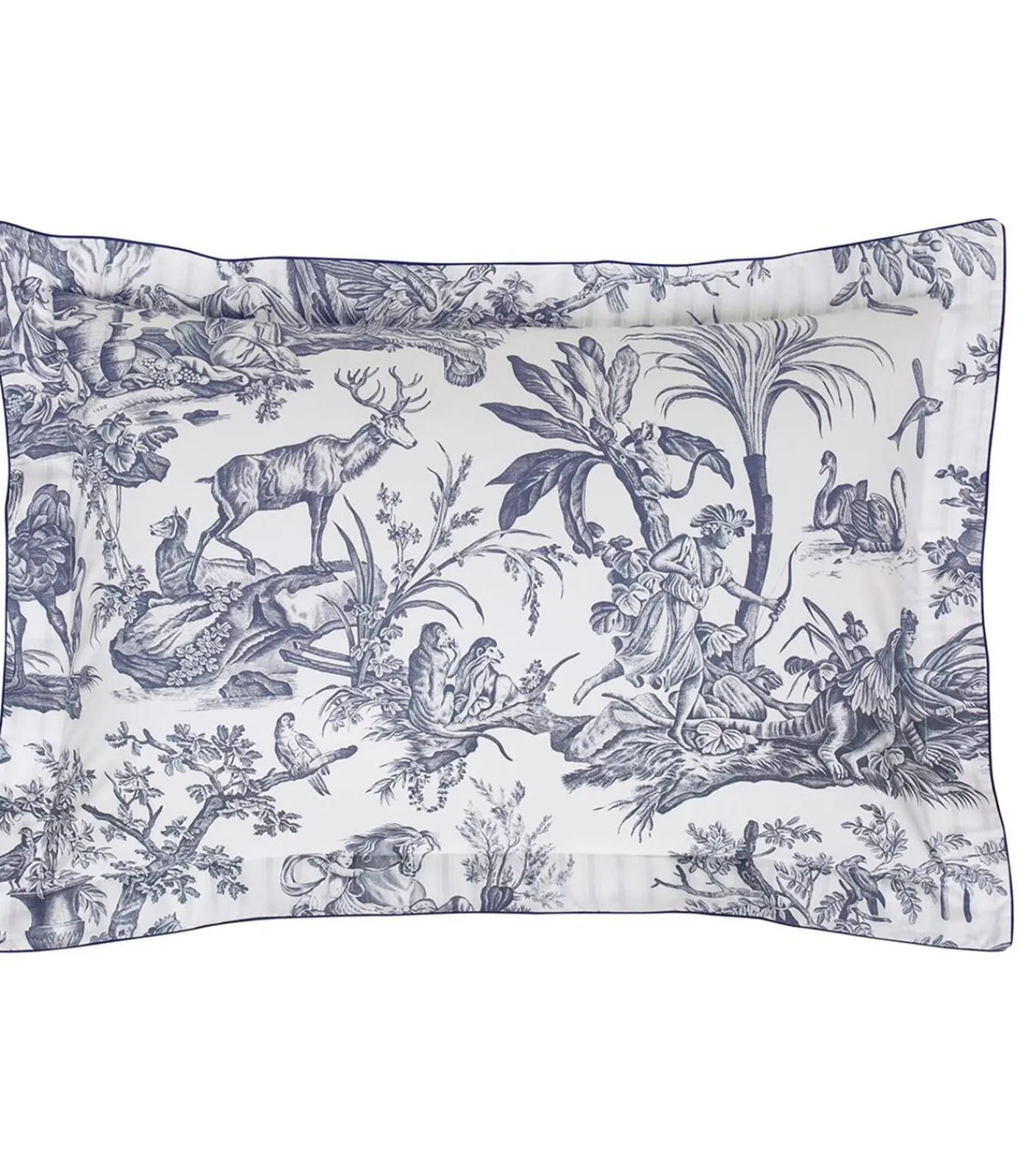 Sale Kussensloop | 4 Continents - Blanc/Bleu Kussenslopen