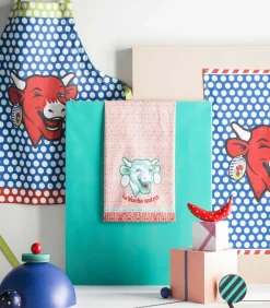 Coucke LA VACHE QUI RIT - Tafellinnen Theedoek