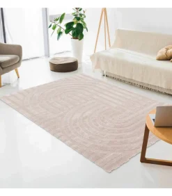 Clearance Laagpolig vloerkleed met eigentijds patroon 120 x 170 cm Tapijten