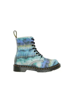 Clearance Laarzen Dr. Martens 1460 Pascal blauw Tie Dye suède Heren Schoenen