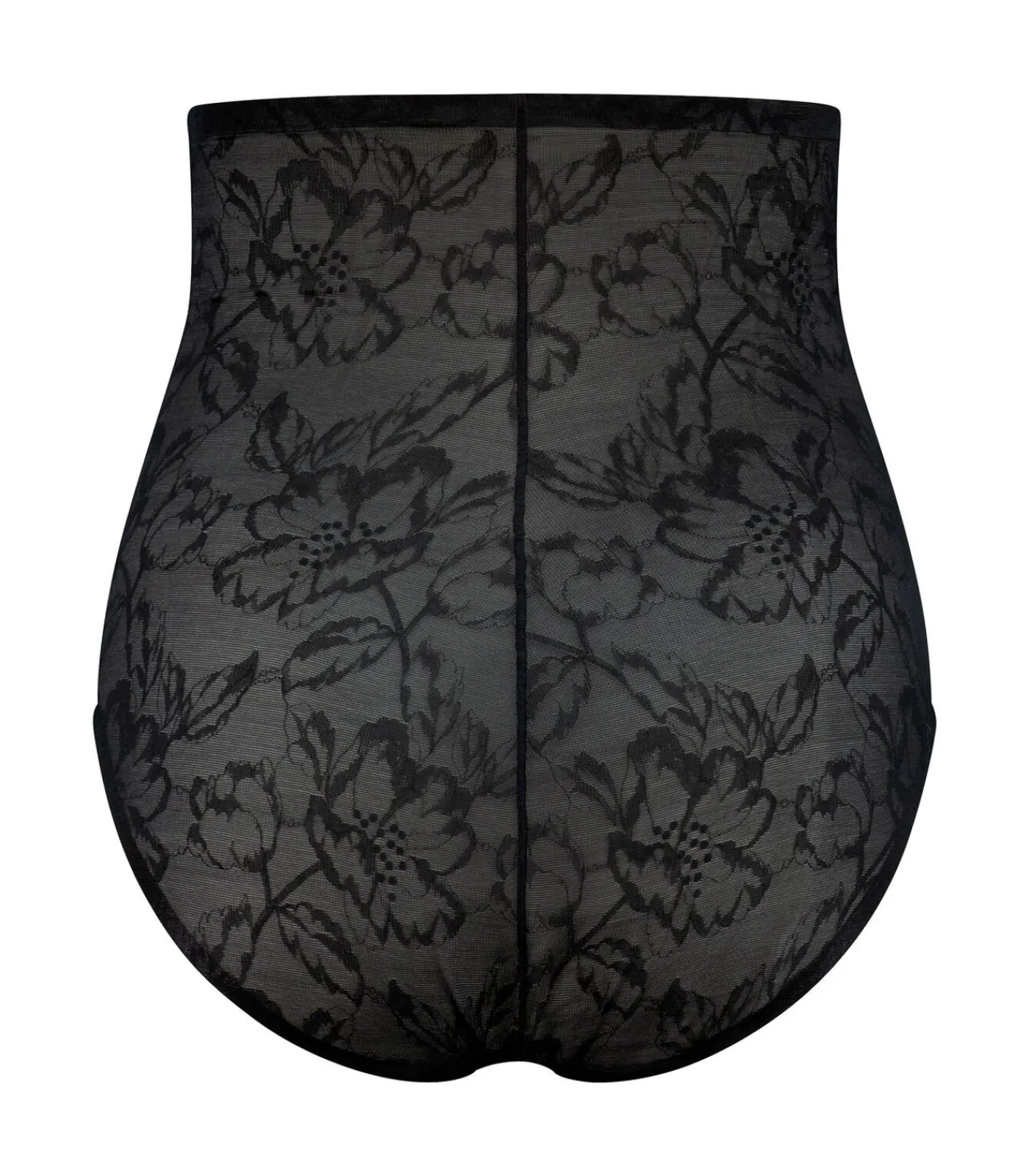 DAMES Bye Bra Lacy Slip Met Hoge Taille | Zwart Xxl