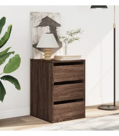 Sale Ladekast 40x41x58 cm bewerkt hout bruin eikenkleurig Meubels