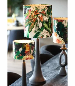 Outlet Lampenkap Dahlia - Groen - 30x30x32cm Lampenkappen