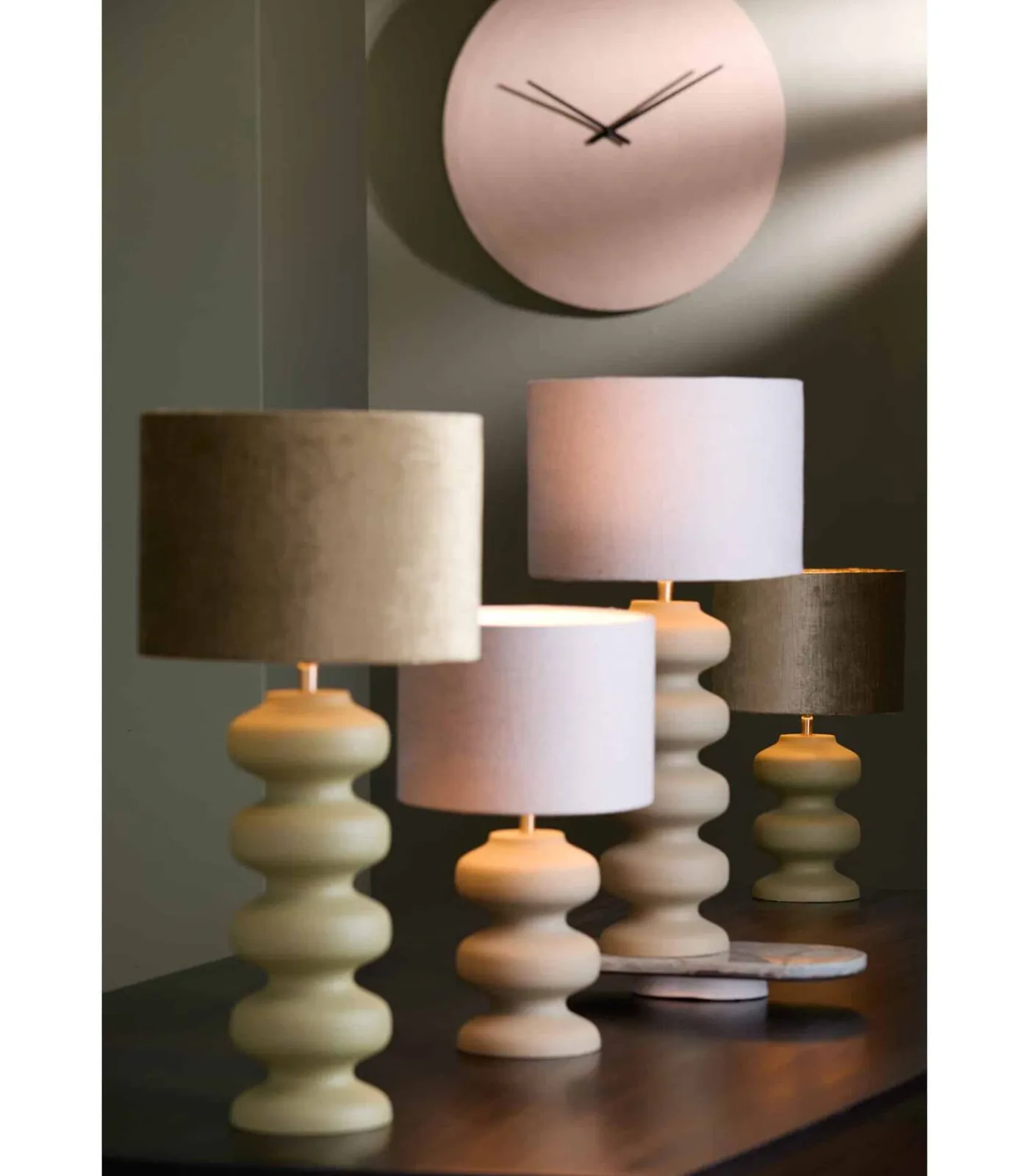 Light & Living Lampenkap Gemstone - Groen - 20x20x15cm