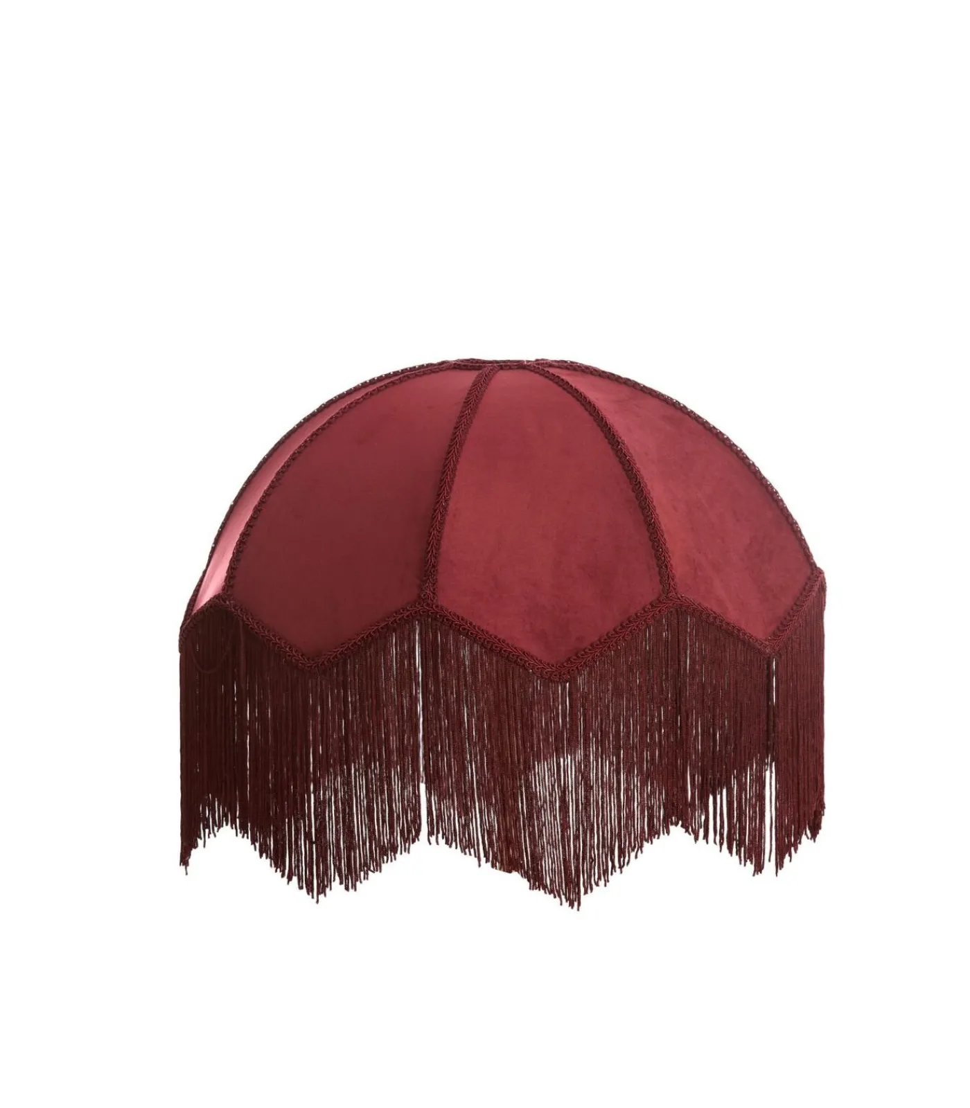 Light & Living Lampenkap Malacia - Donkerrood - Ø45cm