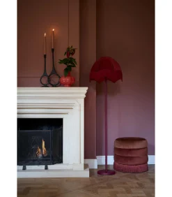 Light & Living Lampenkap Malacia - Donkerrood - Ø45cm