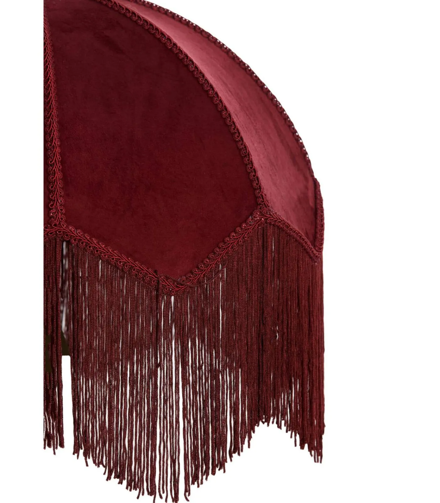 Light & Living Lampenkap Malacia - Donkerrood - Ø45cm