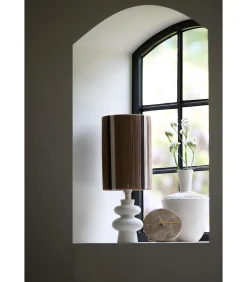 Light & Living Lampenkap Medan - Donkerbruin - Ø20cm