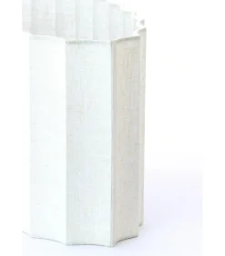 Discount Lampenkap ovaal Disli - Wit - 45x21x22cm Lampenkappen