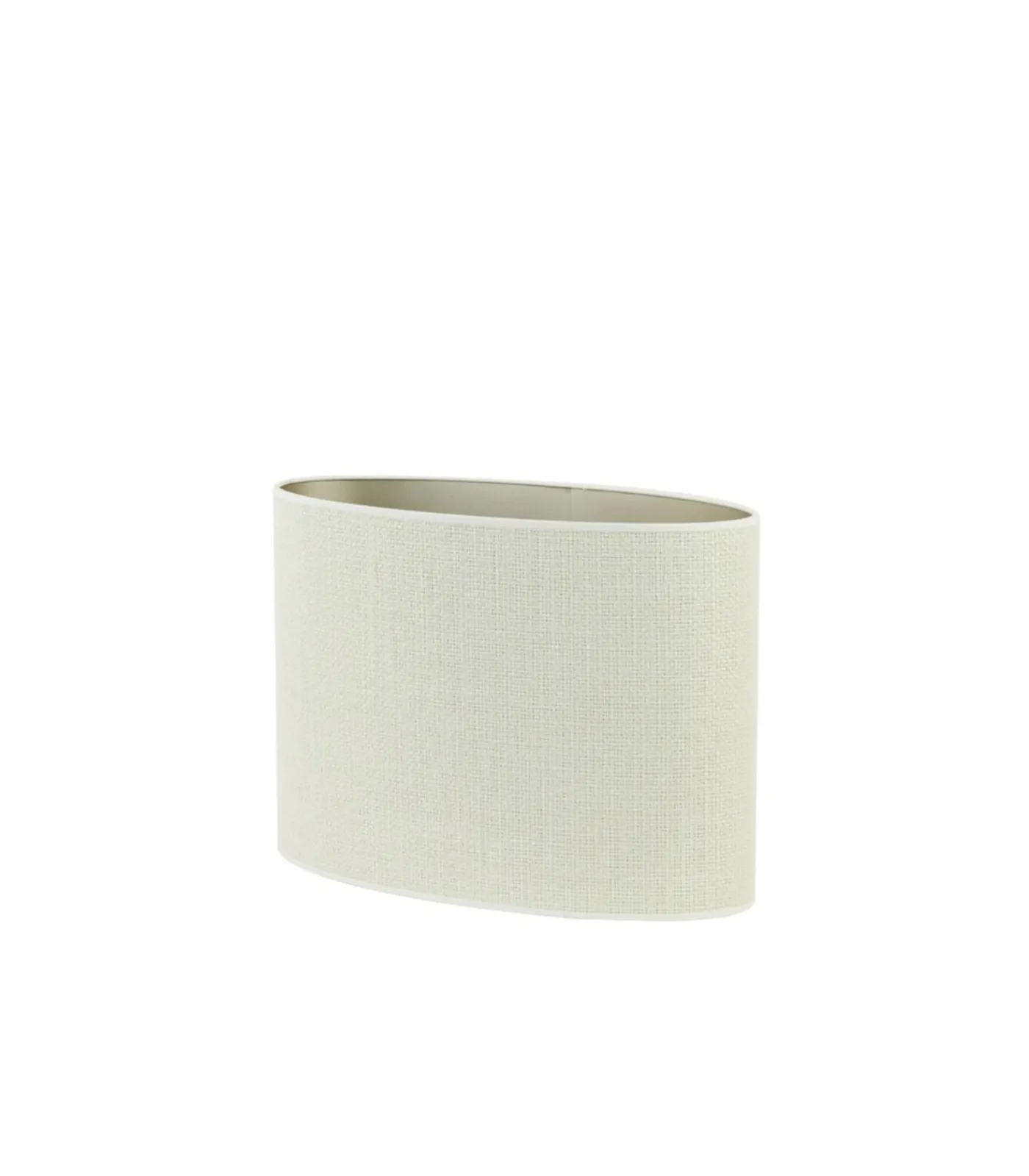 Light & Living Lampenkap Ovaal Saverna - Eiwit - 30x15x25cm