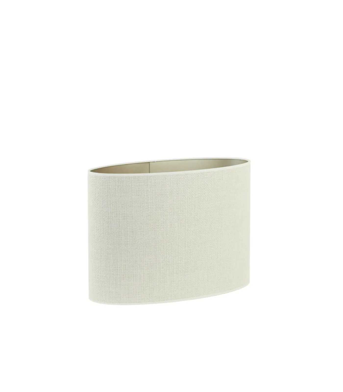 Light & Living Lampenkap Ovaal Saverna - Eiwit - 30x15x25cm