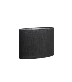 Light & Living Lampenkap ovaal Sendai - Zwart - 38x17.5x28cm