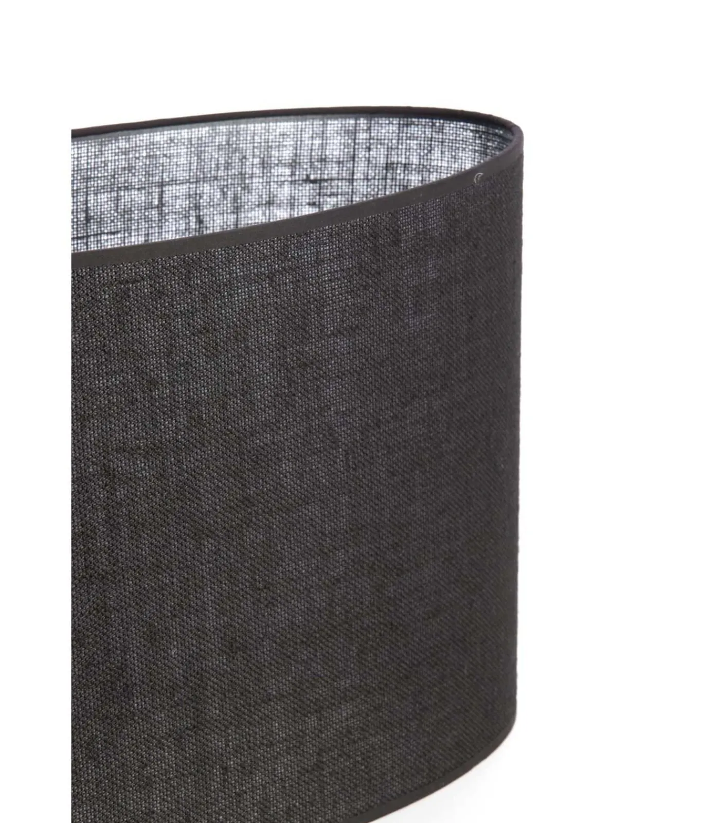 Light & Living Lampenkap ovaal Sendai - Zwart - 38x17.5x28cm