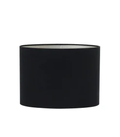 Light & Living Lampenkap Ovaal Velours - Zwart - 30x15x25cm