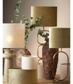 Discount Lampenkap Sendai - Bruin - 25x25x18cm Lampenkappen