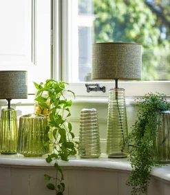 Hot Lampenkap Tweed - Groen - 25x25x18cm Lampenkappen