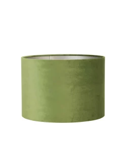 Light & Living Lampenkap Velours - Groen - 25x25x18cm