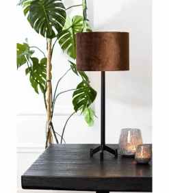 Light & Living Lampvoet Dennis - Zwart - 15.5x15.5x50cm