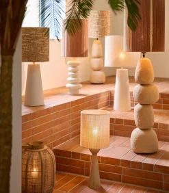 Light & Living Lampvoet Festina - Licht bruin - Ø9x33cm